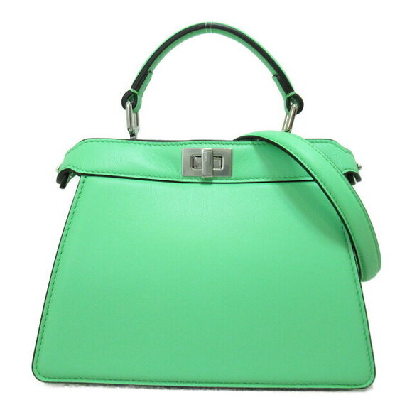 Fendi Handbags - Fendi Peekaboo ICIU Shoulder Bag Leather Green Carry On
